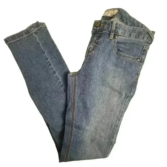 Free People Women's Blue Denim Straight Jeans Size 28 Medium Wash - Picture 1 of 9